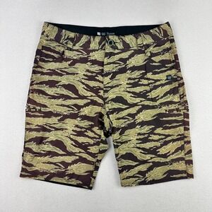 Neptune Amphibious Shorts Mens 38 Tiger Stripe Camo Nylon Stretch Cargo Tactical